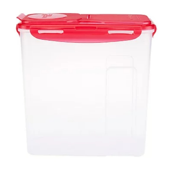 Lock & Lock Set of 2 14-Cup Cereal Containers Storage Set Clear - Picture 6 of 11